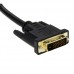 DVI 24+1 Pin Male to 2 x DVI 24+5 Pin Female Adapter Cable (Black)