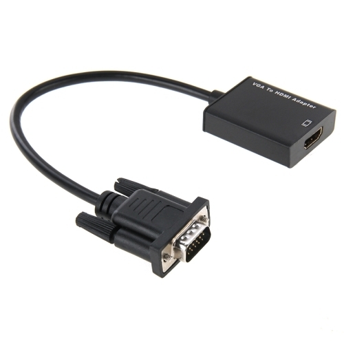 Full HD 1080P VGA Male to HDMI Female Converter Adapter Cable with Audio Cable