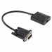 Full HD 1080P VGA Male to HDMI Female Converter Adapter Cable with Audio Cable