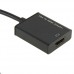 Full HD 1080P VGA Male to HDMI Female Converter Adapter Cable with Audio Cable