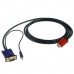 Full HD 1080P Conversion Cable HDMI to VGA and Audio Converter