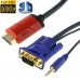 Full HD 1080P Conversion Cable HDMI to VGA and Audio Converter