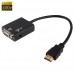 Mini HDMI to VGA &#038; Audio HD Conversion Adapter Cable