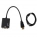 Mini HDMI to VGA &#038; Audio HD Conversion Adapter Cable