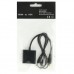 Full HD 1080P Mini HDMI Male to VGA Female Video Adapter Cable with Audio Cable(Black)