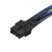 18AWG Dual Mini 6 Pin Male To 8 Pin Male PCI-e Y Splitter Power Cable For Mac Pro