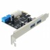 USB3.0 2-Port SATA 5Gbps 19-Pin Internal PCIe Express Controller Card With Bracket