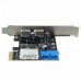 USB3.0 2-Port SATA 5Gbps 19-Pin Internal PCIe Express Controller Card With Bracket