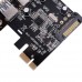 2-Port USB SuperSpeed USB 3.0 PCI-E PCI Expansion Card