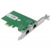 PCI-Express Dual Gigabit Ethernet Controller Card Adapter 2 Port RJ45 10/100/1000 BASE-T  (IO-PCE8111-2GLAN)