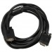 16.4FT/5M 15Pin VHD VGA SVGA Male to Male Cable Black Cord For PC TV Monitor