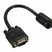 16.4FT/5M 15Pin VHD VGA SVGA Male to Male Cable Black Cord For PC TV Monitor