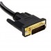 DVI 24+5 Pin Male to 2 VGA Female Splitter Cable (Black)