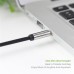 1m Ugreen 3.5mm Aux Audio Flat Cable 90 Degree Right Angle