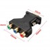 3 RCA RGB Video Female To HD15-Pin VGA Component Video Jack Adapter