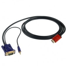 Full HD 1080P Conversion Cable HDMI to VGA and Audio Converter