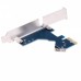 PCI-E 1 to 3 PCI Express 1 Slots Riser Card 3 PCI-E Slot Adapter PCI-E Port Multiplier Card with 60cm USB Cable (Blue)