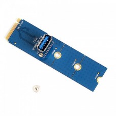 USB 3.0 NGFF M.2 to PCI-E X16 Slot Converter Card with Screwdriver (Blue)