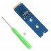 USB 3.0 NGFF M.2 to PCI-E X16 Slot Converter Card with Screwdriver (Blue)