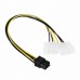 Akasa AK-CB4-6 4pin Molex to 6pin PCIe Adapter Provides PSU Support for PCIe VGA Cards