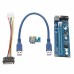 0.3m DC To DC USB 3.0 PCI Express 1x To 16x Extension Cable Extender Riser Adapter Card