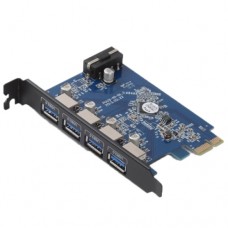 ORICO PVU3-4P 4 Ports USB3.0 PCI Express Card for Desktop (Black)