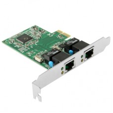 PCI-Express Dual Gigabit Ethernet Controller Card Adapter 2 Port RJ45 10/100/1000 BASE-T  (IO-PCE8111-2GLAN)