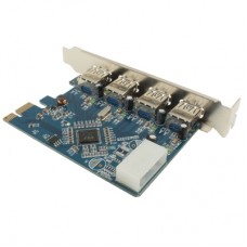 USB 3.0 4 ports PCI-E Express Controller Card 5Gbps