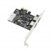 2 Port USB3.0 PCI-E Express Card Speed Up to 5GB