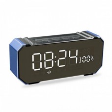 Wireless Bluetooth 4.2 Speaker Subwoofer Dual Clock Setting Support FM TF USB Handfree Call