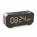 Wireless Bluetooth 4.2 Speaker Subwoofer Dual Clock Setting Support FM TF USB Handfree Call