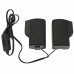 Mini Portable USB Wall-mounted External Speaker for Laptop PC Black